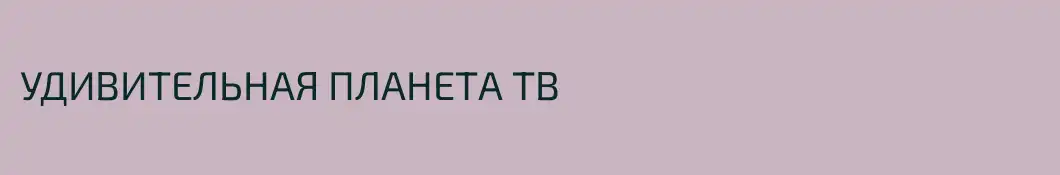 УДИВИТЕЛЬНАЯ ПЛАНЕТА ТВ